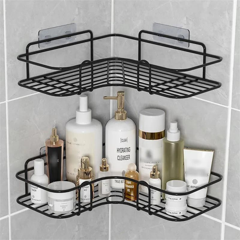 Self-Adhesive Triangular Bathroom Corner Shelf